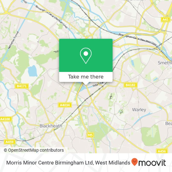 Morris Minor Centre Birmingham Ltd map