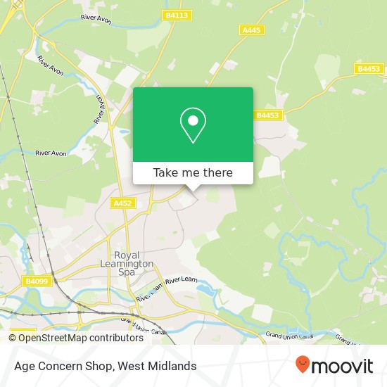 Age Concern Shop map