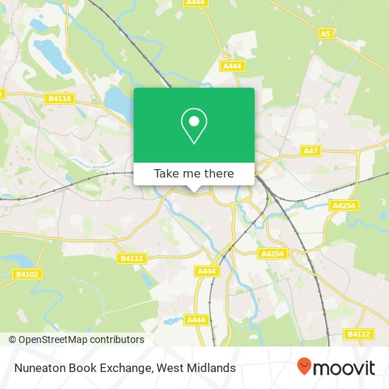 Nuneaton Book Exchange map