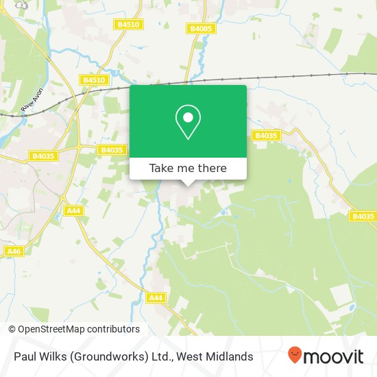 Paul Wilks (Groundworks) Ltd. map