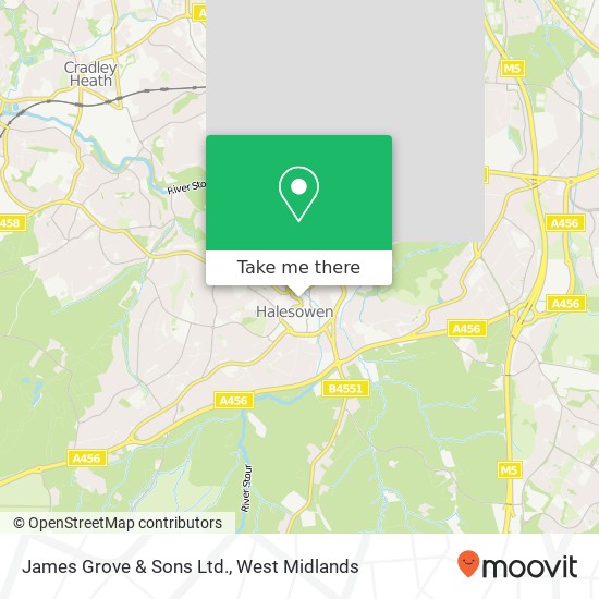 James Grove & Sons Ltd. map