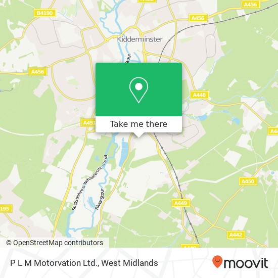 P L M Motorvation Ltd. map