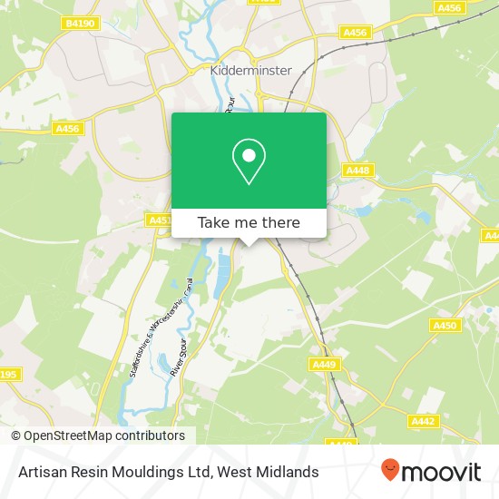 Artisan Resin Mouldings Ltd map