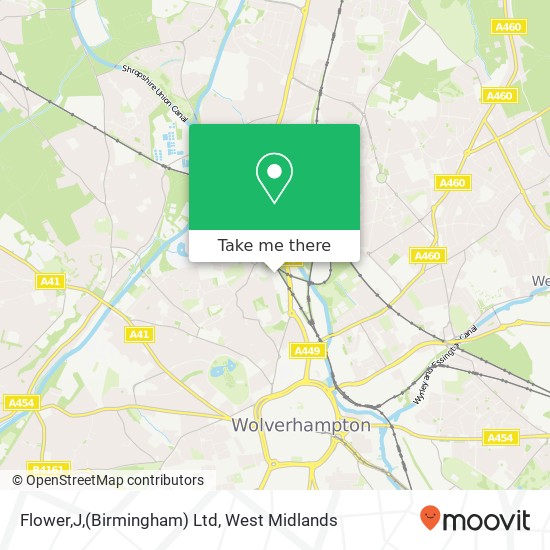 Flower,J,(Birmingham) Ltd map