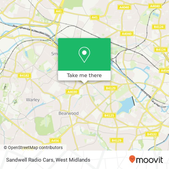 Sandwell Radio Cars map