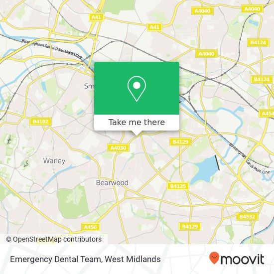 Emergency Dental Team map