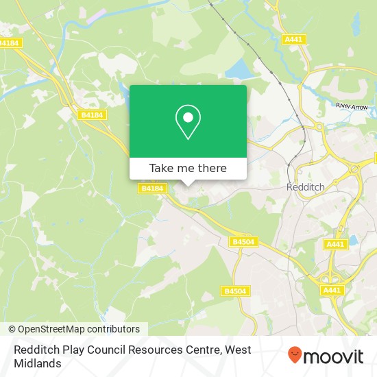 Redditch Play Council Resources Centre map