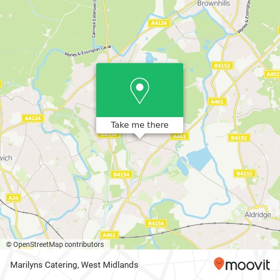 Marilyns Catering map