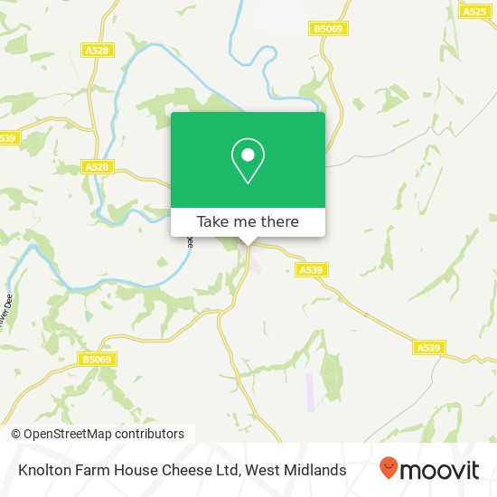 Knolton Farm House Cheese Ltd map