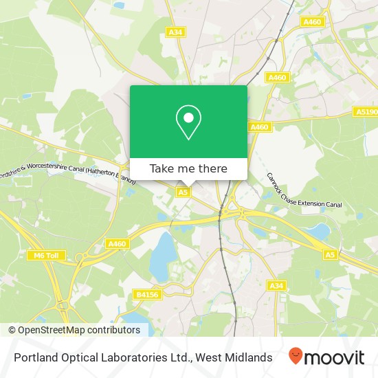 Portland Optical Laboratories Ltd. map