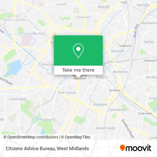 Citizens Advice Bureau map