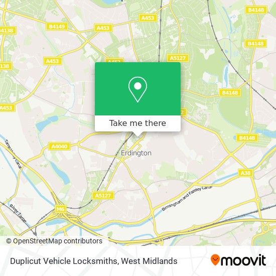 Duplicut Vehicle Locksmiths map