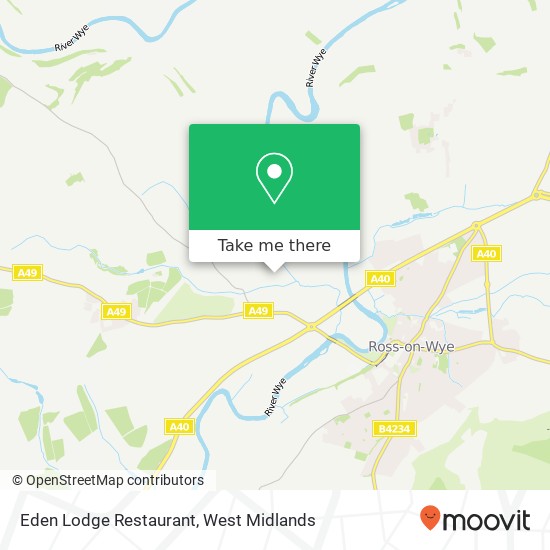Eden Lodge Restaurant map