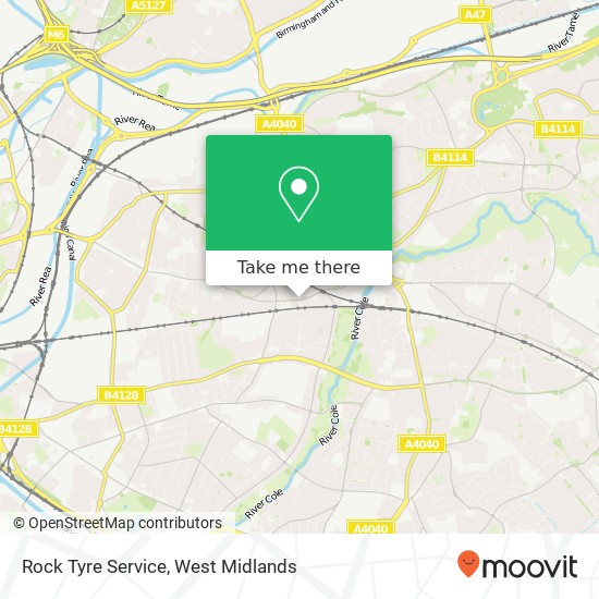 Rock Tyre Service map