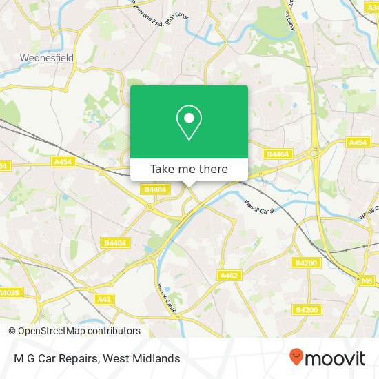 M G Car Repairs map