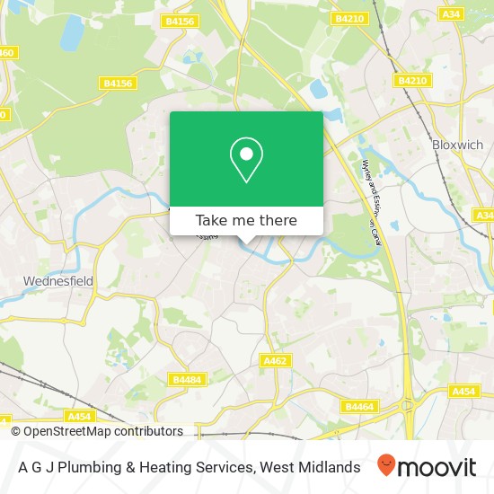 A G J Plumbing & Heating Services map