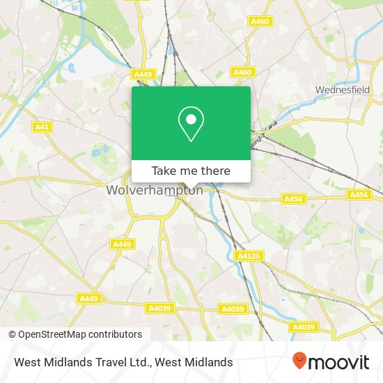West Midlands Travel Ltd. map