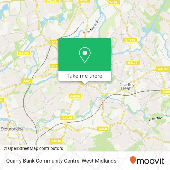 Quarry Bank Community Centre map