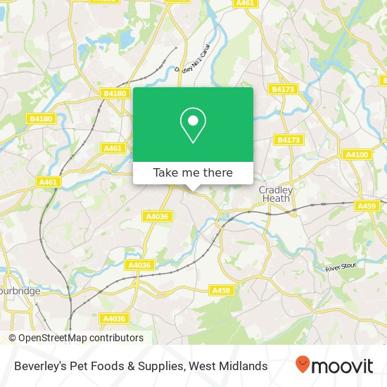 Beverley's Pet Foods & Supplies map
