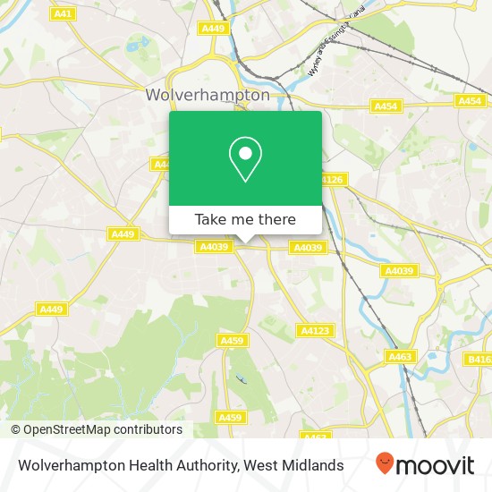 Wolverhampton Health Authority map