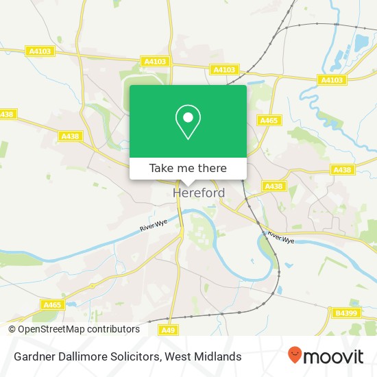 Gardner Dallimore Solicitors map