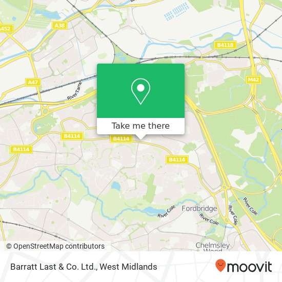 Barratt Last & Co. Ltd. map
