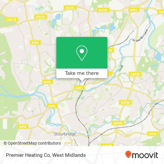 Premier Heating Co map