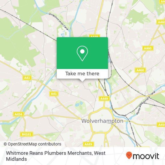 Whitmore Reans Plumbers Merchants map