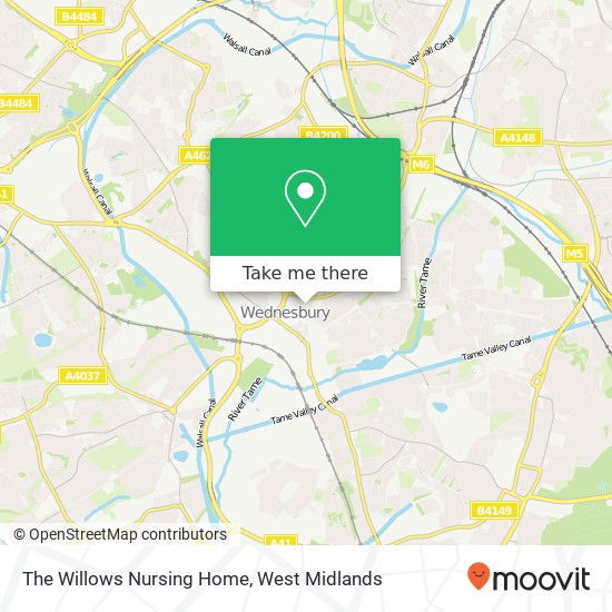 The Willows Nursing Home map