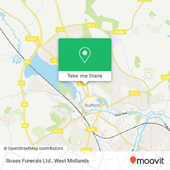 Roses Funerals Ltd. map