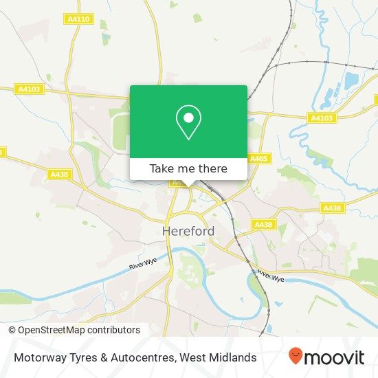 Motorway Tyres & Autocentres map