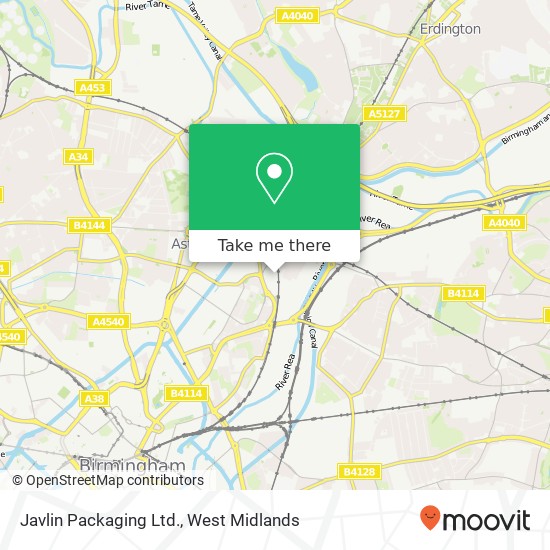Javlin Packaging Ltd. map