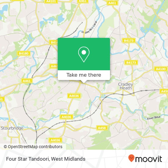 Four Star Tandoori map