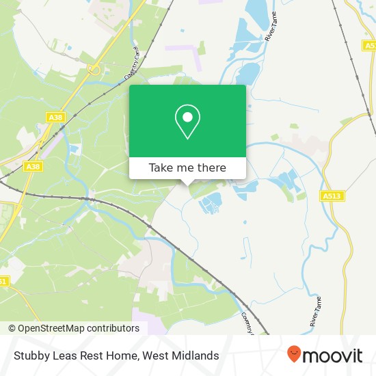 Stubby Leas Rest Home map