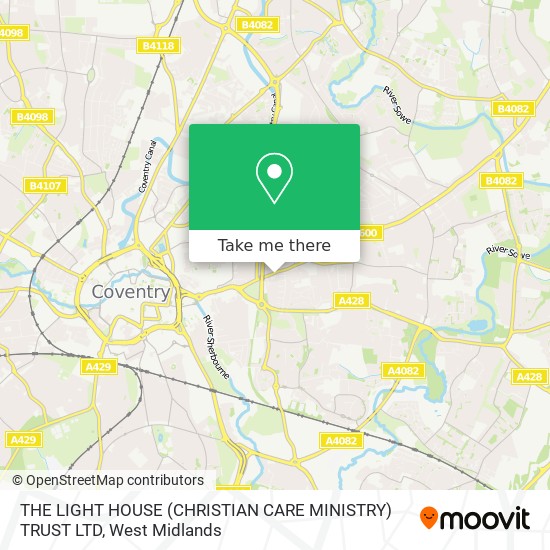 THE LIGHT HOUSE (CHRISTIAN CARE MINISTRY) TRUST LTD map