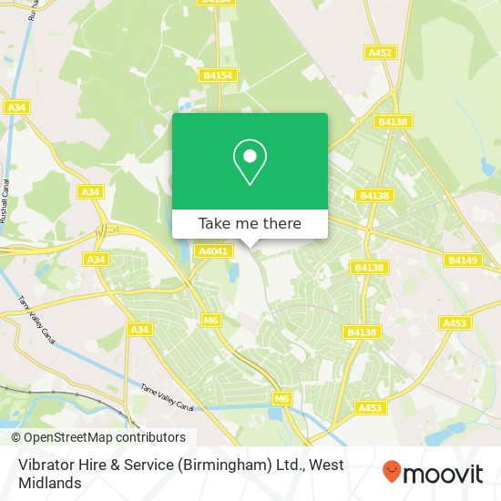 Vibrator Hire & Service (Birmingham) Ltd. map