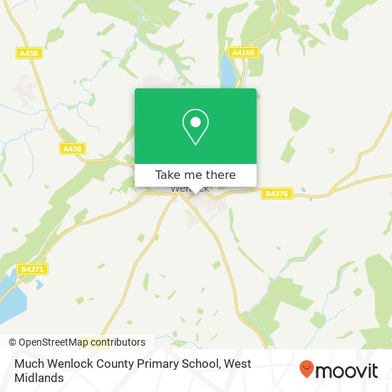 Much Wenlock County Primary School map