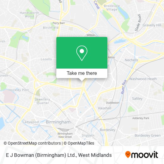 E J Bowman (Birmingham) Ltd. map