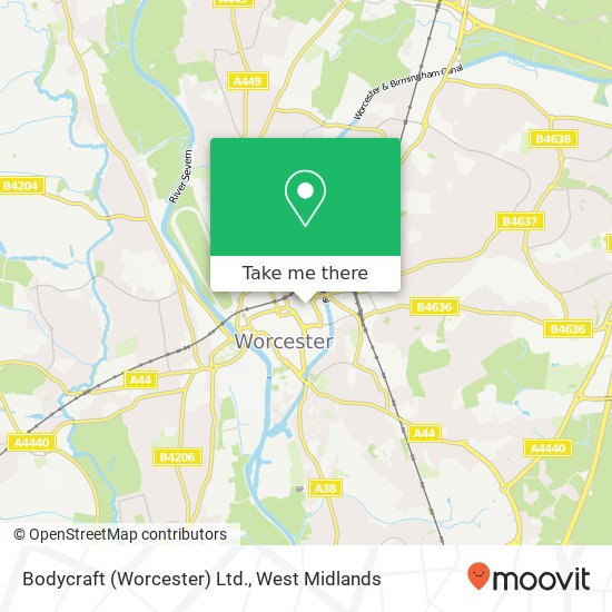 Bodycraft (Worcester) Ltd. map