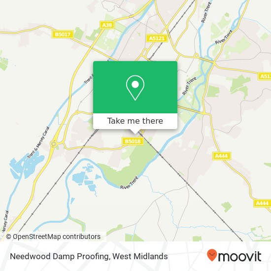 Needwood Damp Proofing map