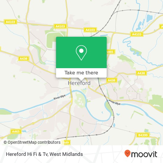 Hereford Hi Fi & Tv map