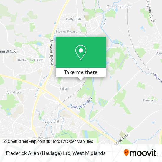 Frederick Allen (Haulage) Ltd map