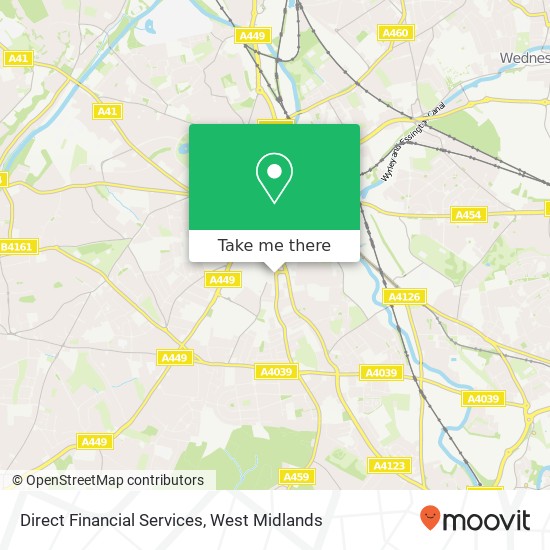 Direct Financial Services map