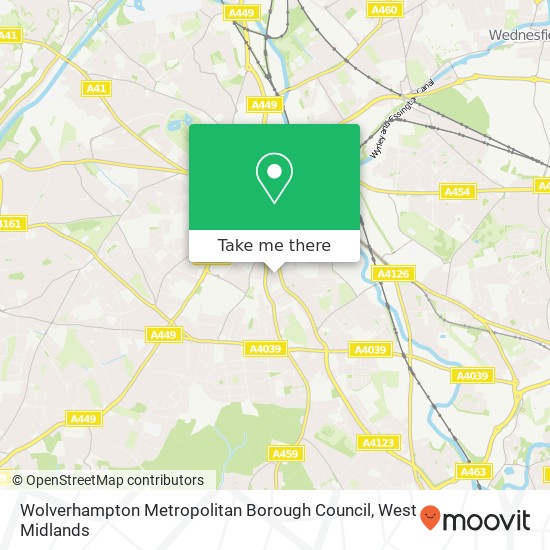 Wolverhampton Metropolitan Borough Council map