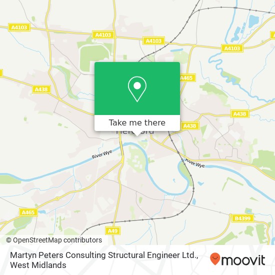 Martyn Peters Consulting Structural Engineer Ltd. map