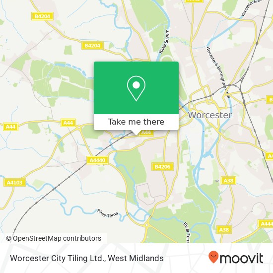 Worcester City Tiling Ltd. map