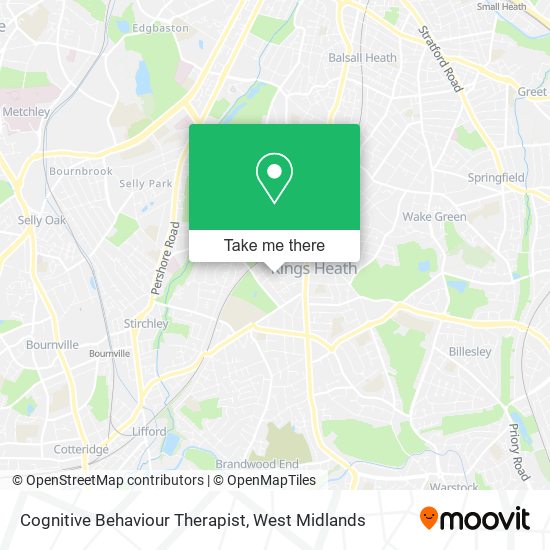 Cognitive Behaviour Therapist map