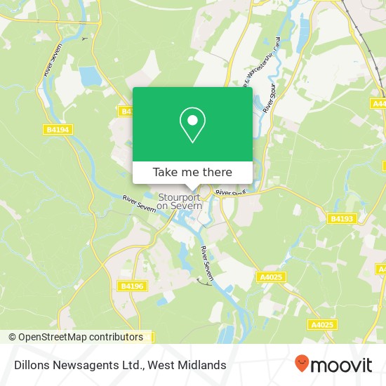 Dillons Newsagents Ltd. map