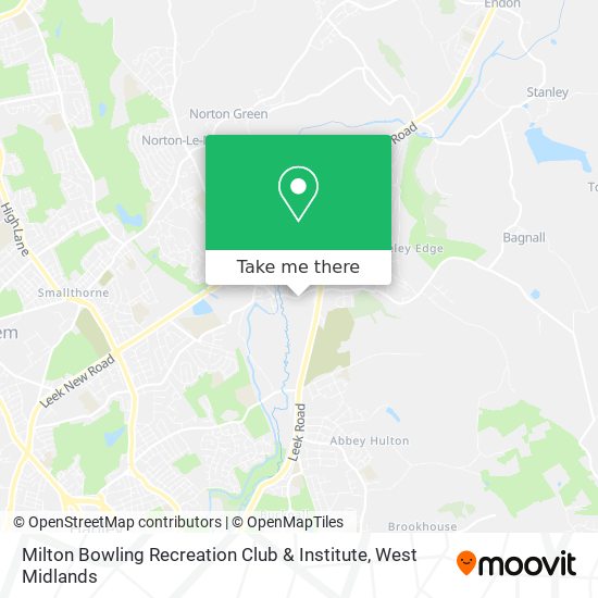 Milton Bowling Recreation Club & Institute map