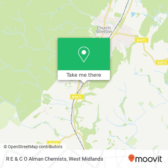 R E & C O Alman Chemists map